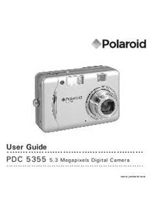 Polaroid PDC 5355 manual. Camera Instructions.